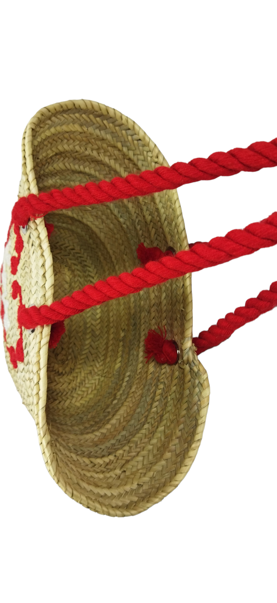 PhotoRoom-20231123_205512_2.png Straw basket decorated with a heart I love you - Image 4